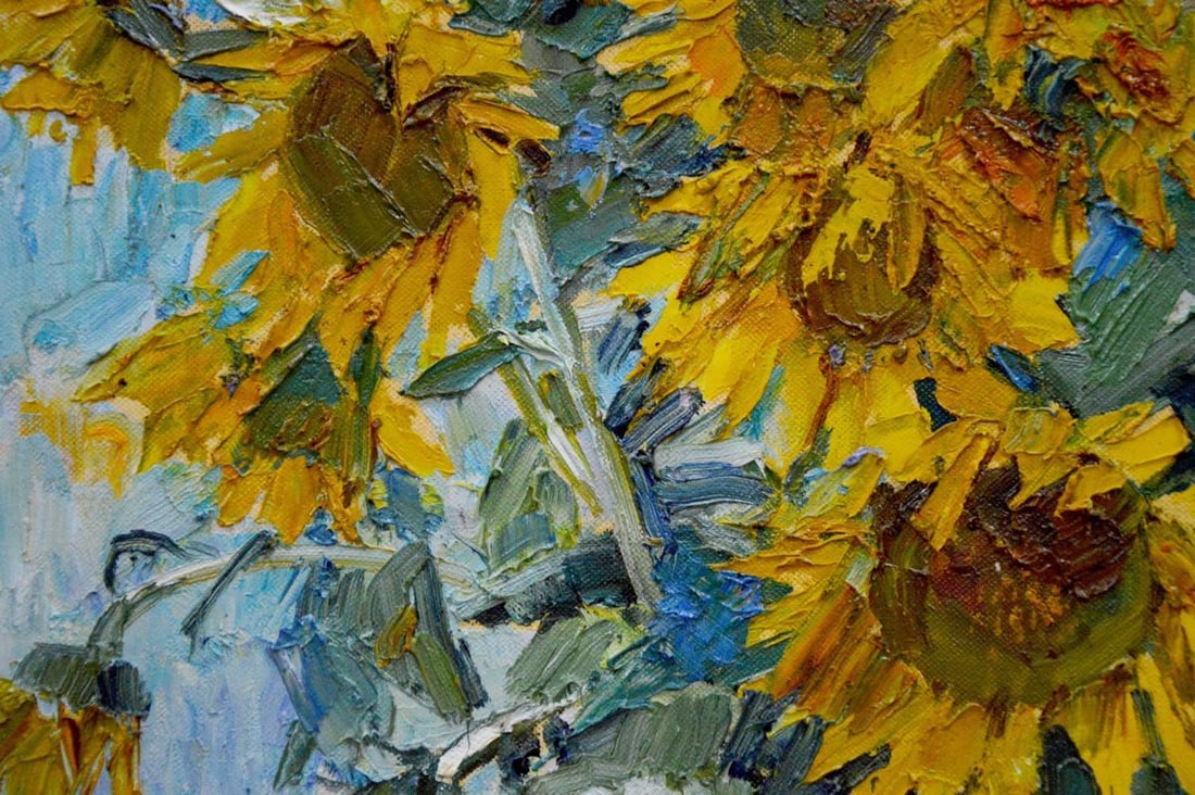 Oil painting Sunflowers Polyakova Lyudmila Valentinovna - 5