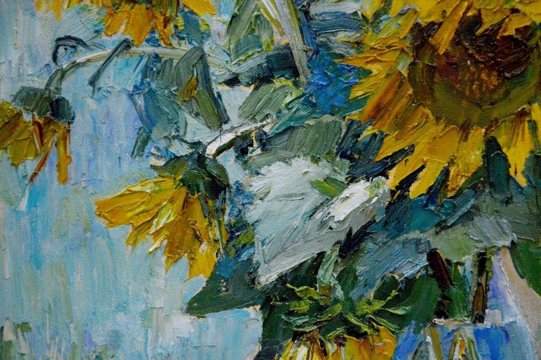 Oil painting Sunflowers Polyakova Lyudmila Valentinovna - 6