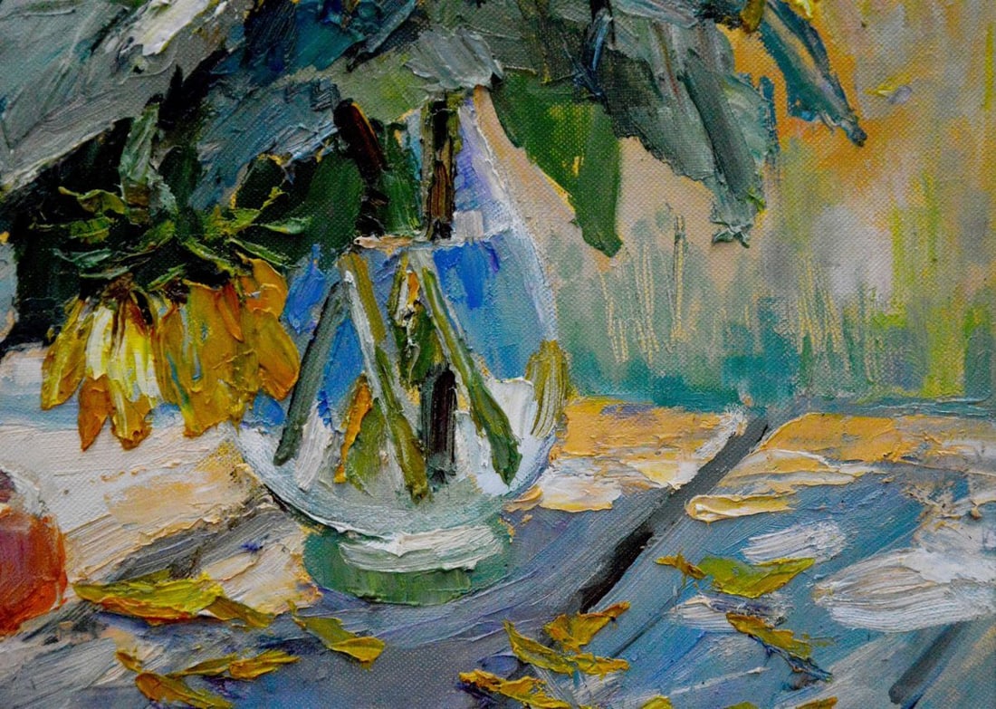 Oil painting Sunflowers Polyakova Lyudmila Valentinovna - 9