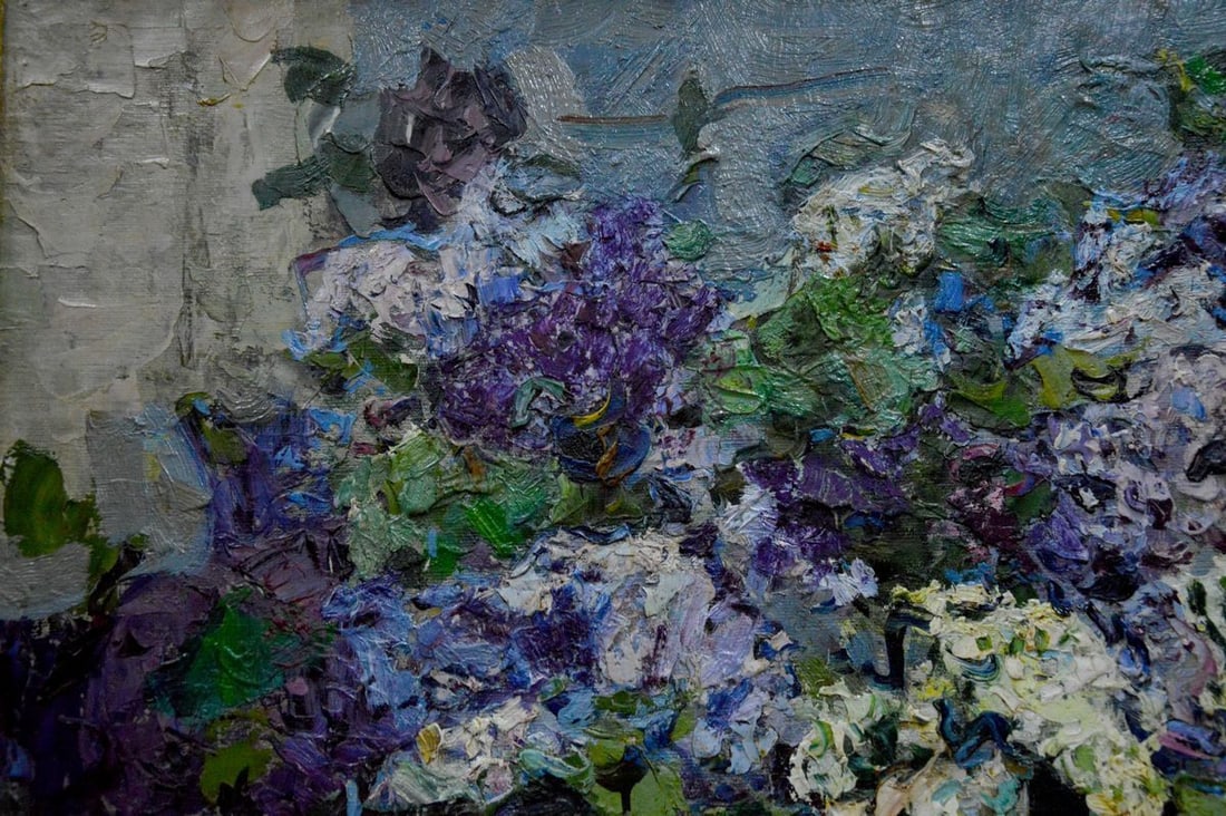 Oil painting Lilac bouquet Zakharov Fedor Zakharovich - 3