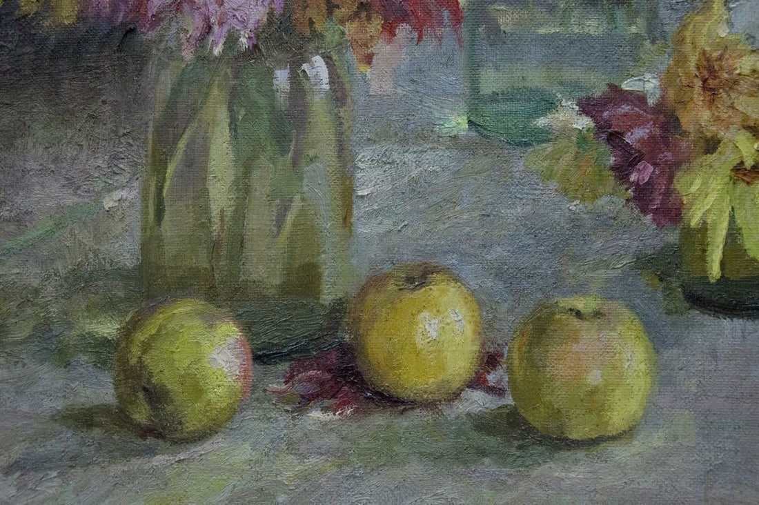 Oil painting Bouquet of flowers Khizhnyak Grigory Emelyanovich - 4
