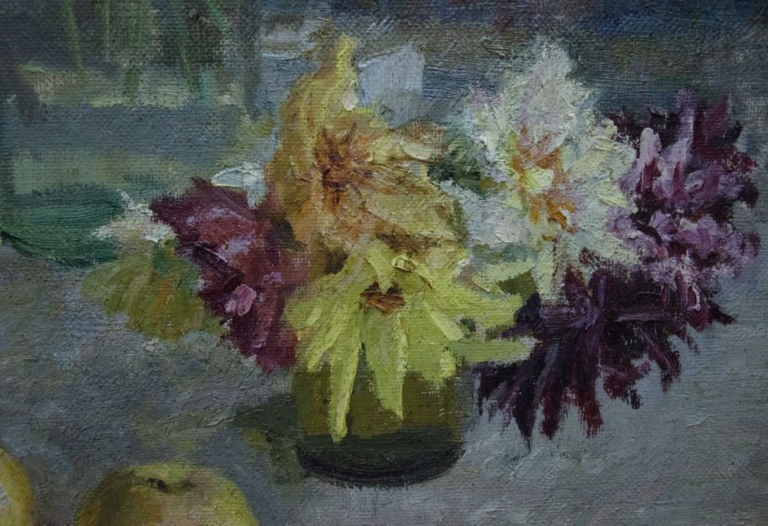 Oil painting Bouquet of flowers Khizhnyak Grigory Emelyanovich - 5