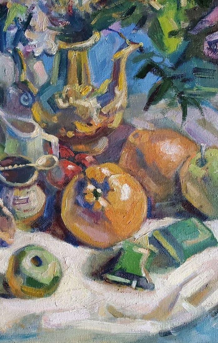Oil painting Still life with candies Litvinov Daniil Olegovich - 8