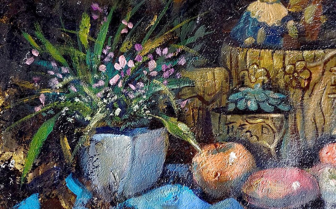 Oil painting Still life with Chinese items Litvinov Daniil Olegovich - 4
