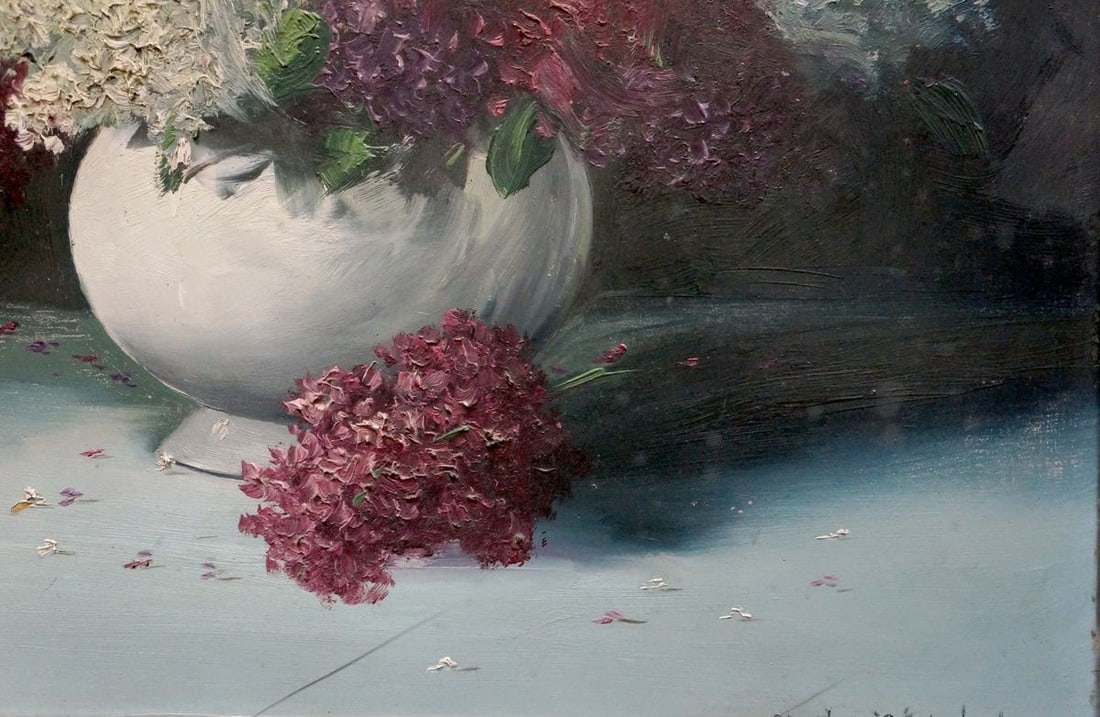 Oil painting Still life with lilacs - 6