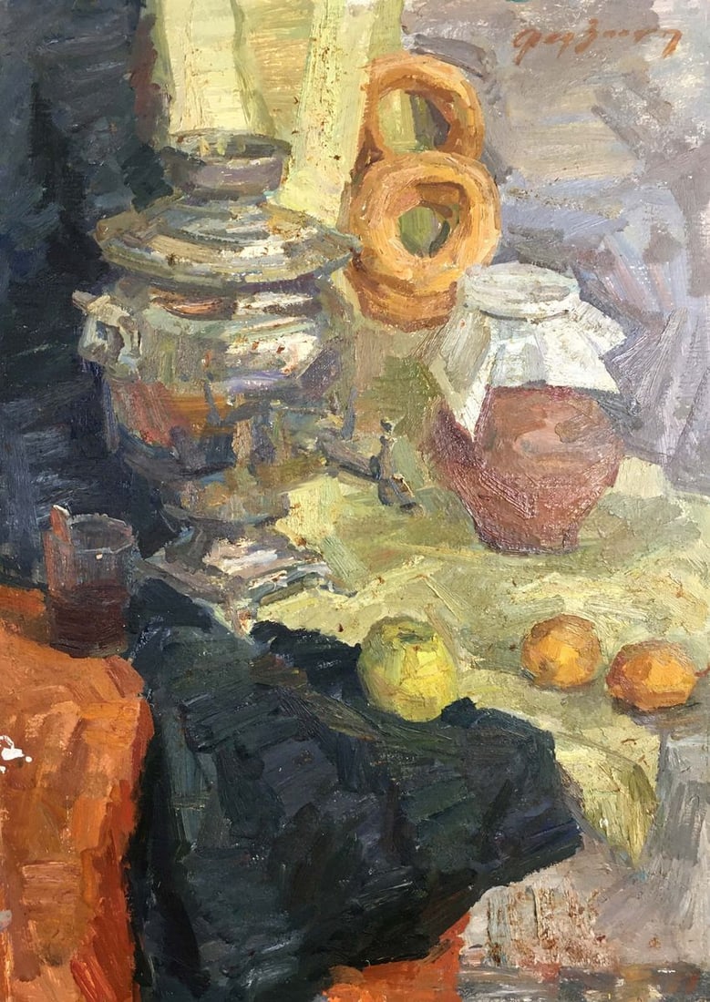 Oil painting Still life Zakharov Fedor Zakharovich: Title: Oil painting Still life Zakharov Fedor Zakharovich Description: NoVerns 122 *** ABOUT THIS PAINTING *** * TITLE: "Still life" * ARTISTS: Zakharov Fedor Zakharovich * SIZE: 69x49 cm/'27.16x19.29