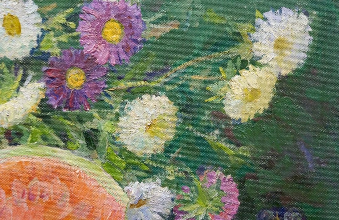 Oil painting Still life with watermelon - 4