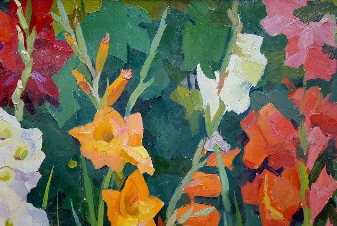 Oil painting Gladioli Balanovsky Yuri Vasilievich - 4