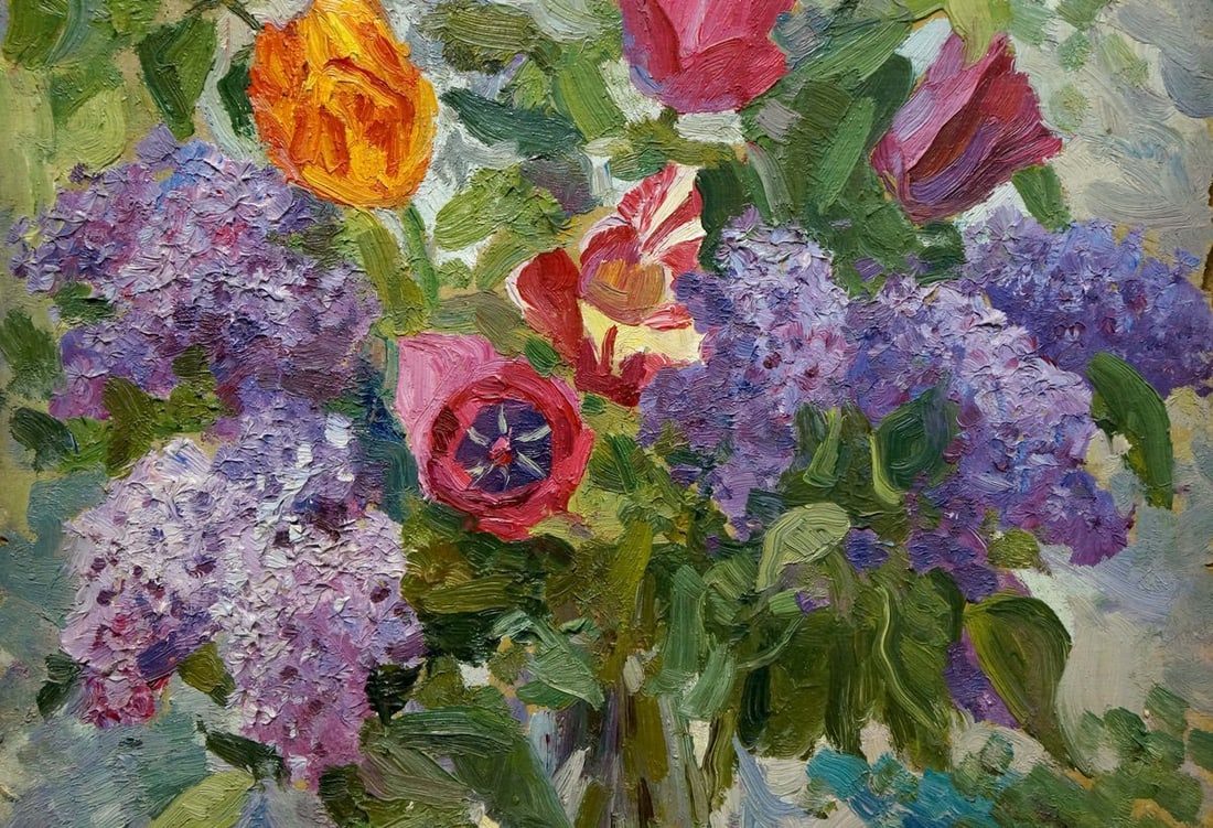Oil painting Flowers - 3