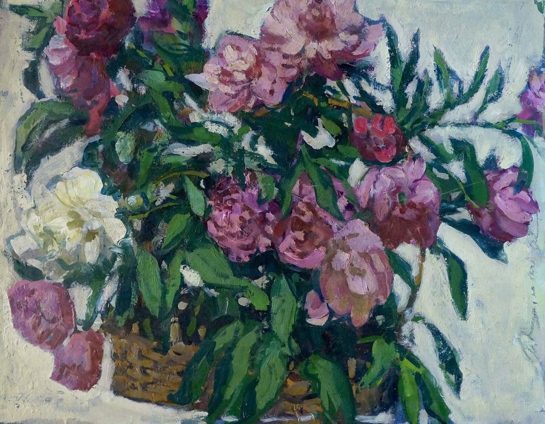 Oil painting Still life Volsky Petr Dmitrievich: Title: Oil painting Still life Volsky Petr Dmitrievich Description: NoVerns 466 *** ABOUT THIS PAINTING *** * TITLE: "Still life" * ARTISTS: Volsky Petr Dmitrievich * SIZE: 70x55 cm/'27.55x21.65
