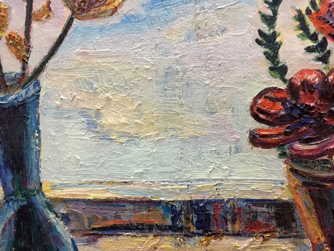 Oil panting On the window - 11
