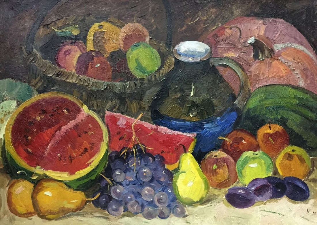 Oil painting Still life Katz Adam Zakharovich: Title: Oil painting Still life Katz Adam Zakharovich Description: NoVern 159