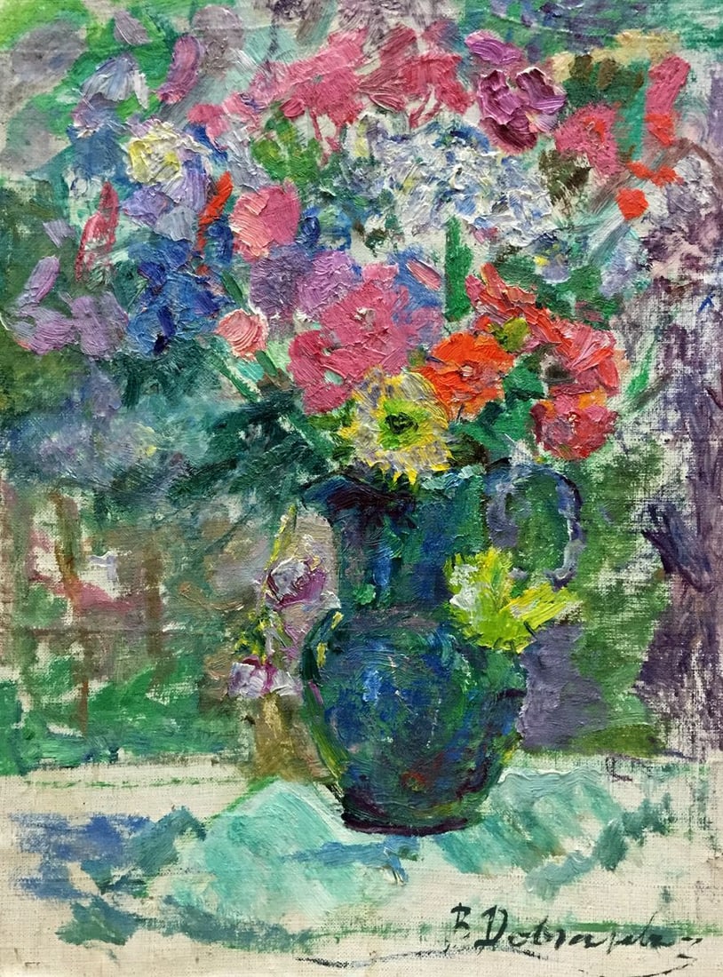 Oil painting Spring flowers Dovgalevskaya Vera Veniaminovna (1 of 11)
