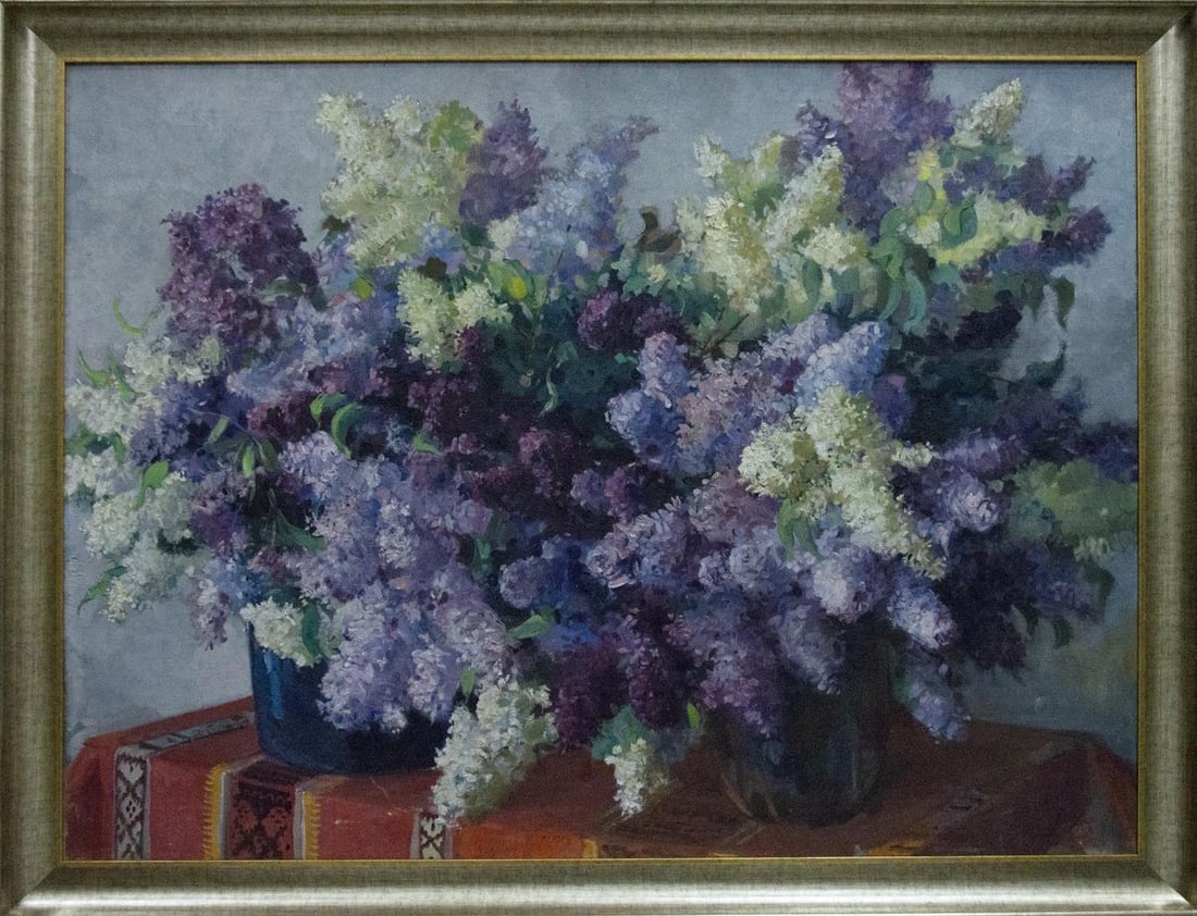 Oil painting Flowers Volnenko Anatoly Nikonovich: Title: Oil painting Flowers Volnenko Anatoly Nikonovich Description: NoVernd 86 *** ABOUT THIS PAINTING *** * TITLE: "Flowers" * ARTISTS: Volnenko Anatoly Nikonovich * SIZE: 99x130 cm/'38.97x51.18 inc