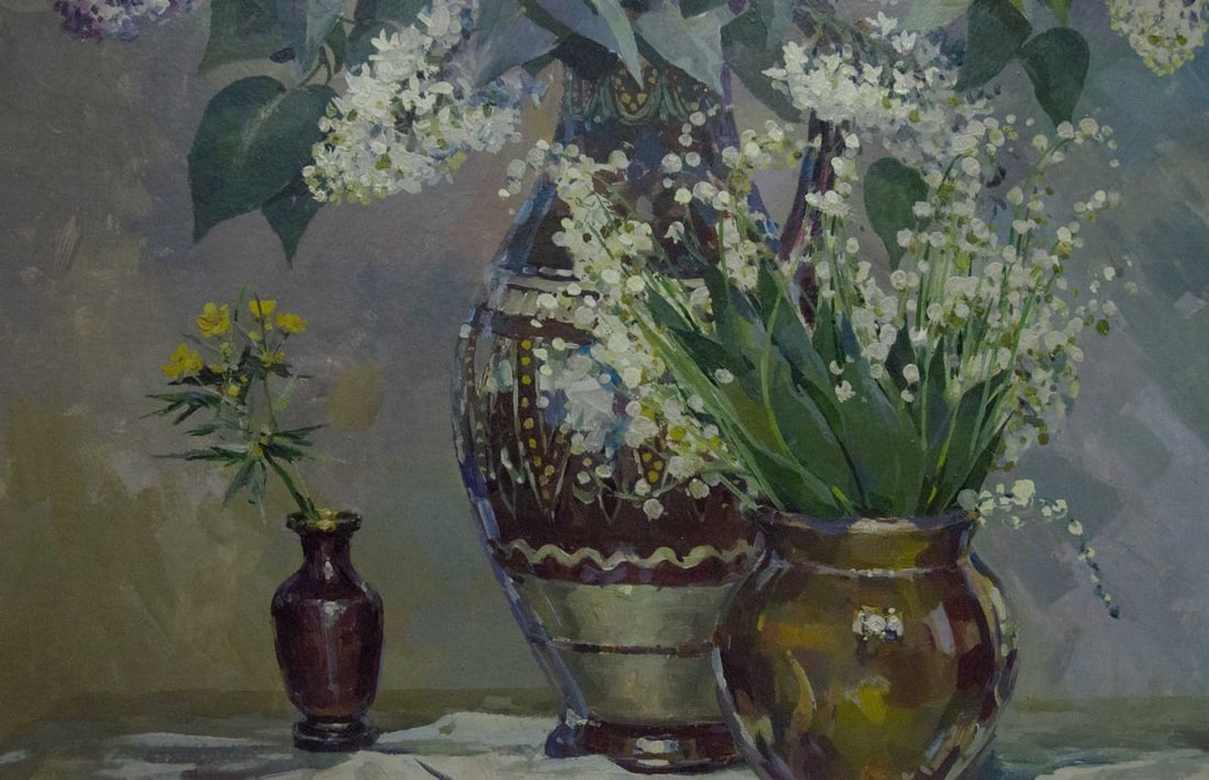 Oil painting Flowers Sidoruk Vladimir Fedorovich - 4