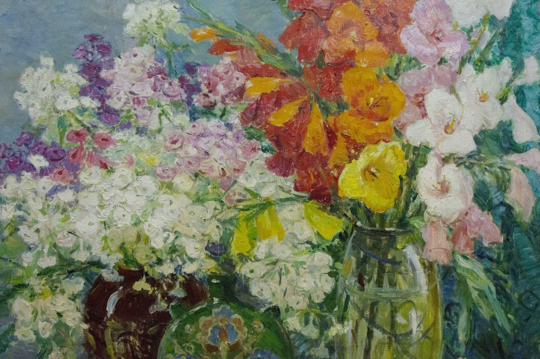 Oil painting Flowers Khitrova Tamara Aleksandrovna - 3