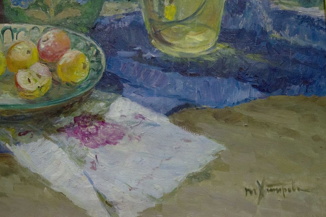 Oil painting Flowers Khitrova Tamara Aleksandrovna - 5