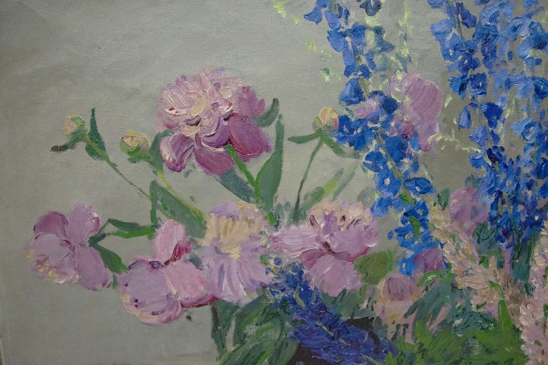 Oil painting Bouquet of autumn flowers - 2