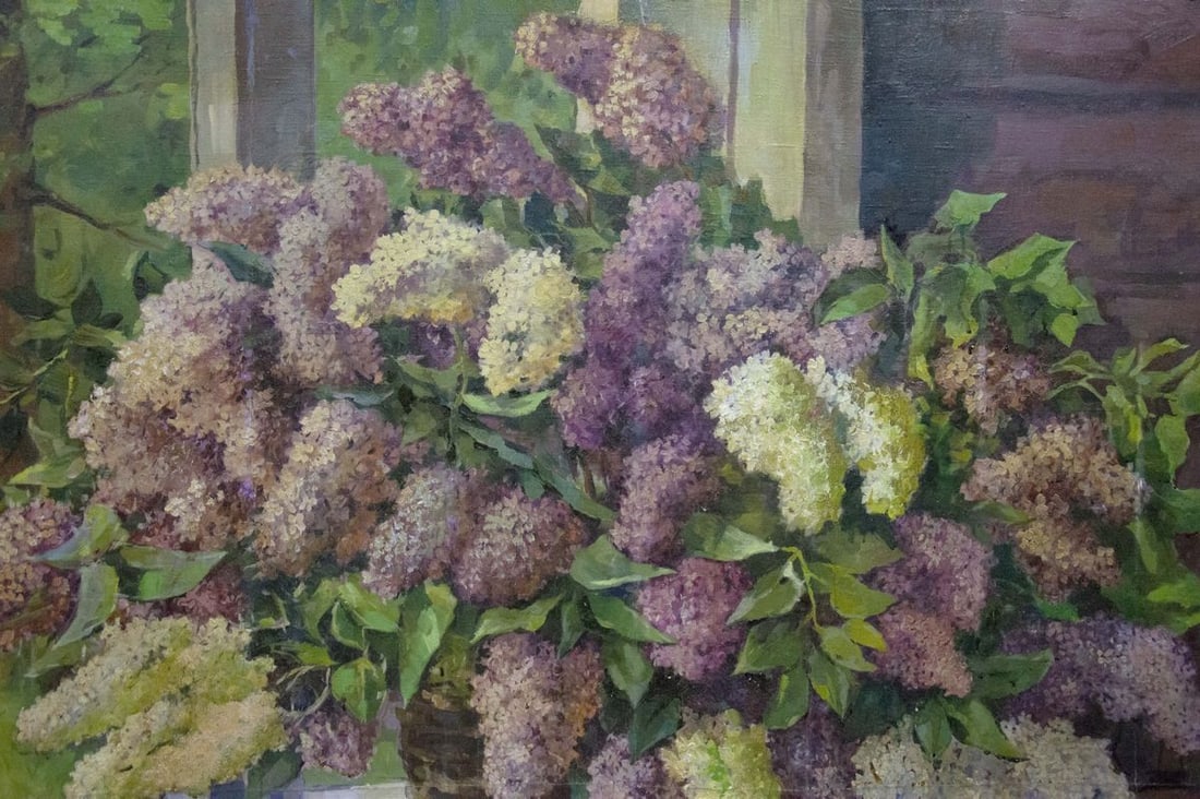 Oil painting Lilac bouquet - 3
