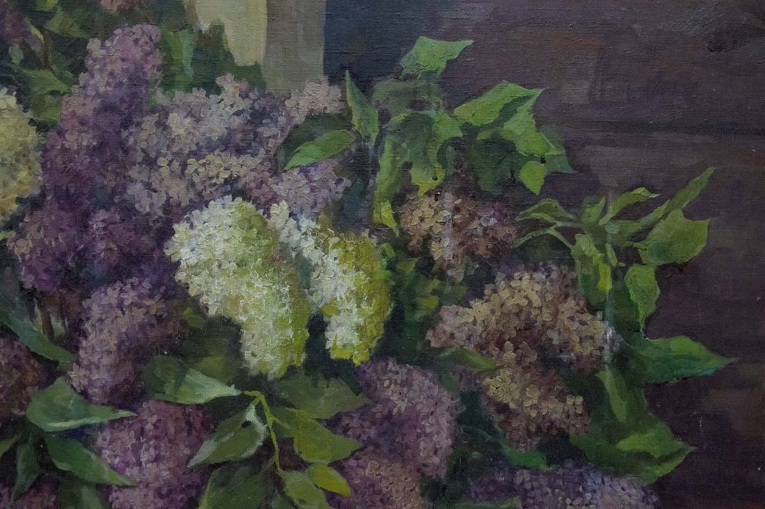 Oil painting Lilac bouquet - 6