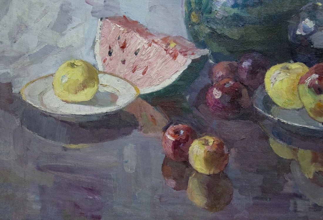 Oil painting Still life with watermelon Kerzhner Alexander Haskelevich - 4