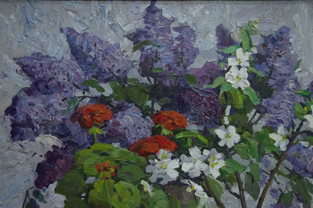 Oil painting Lilac bouquet Zhugan Vladimir Alexandrovich - 2