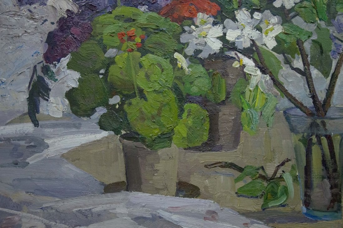 Oil painting Lilac bouquet Zhugan Vladimir Alexandrovich - 5