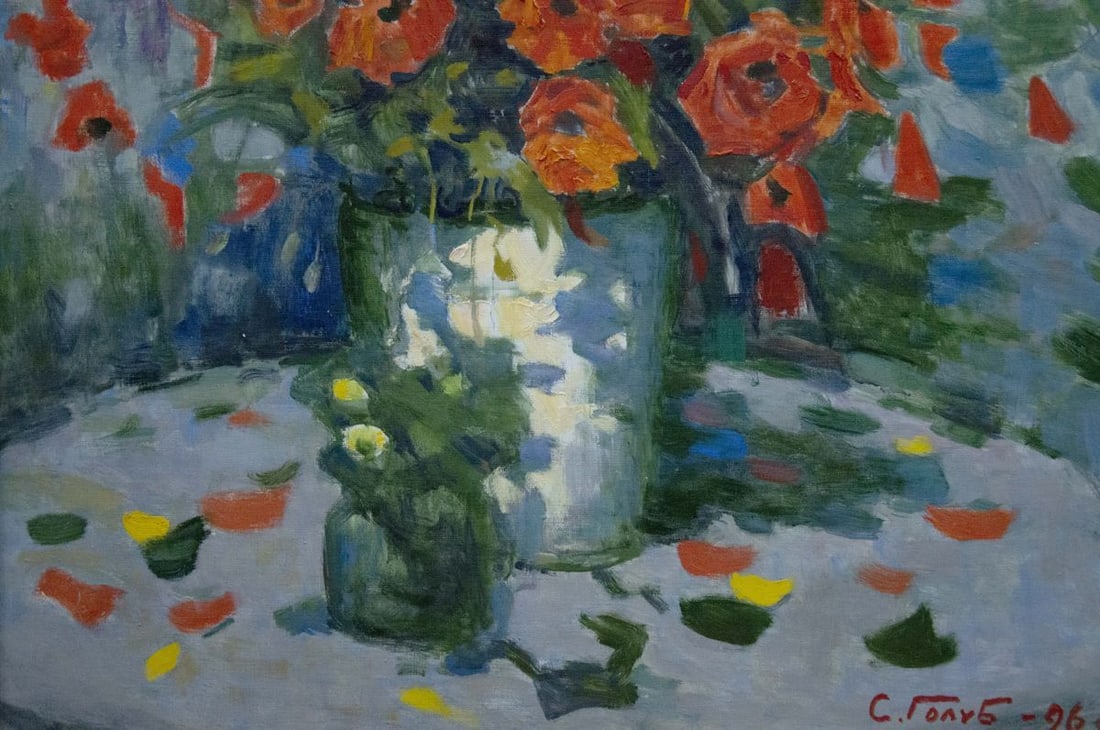 Oil painting Poppies Golub Stepan Filippovich - 2