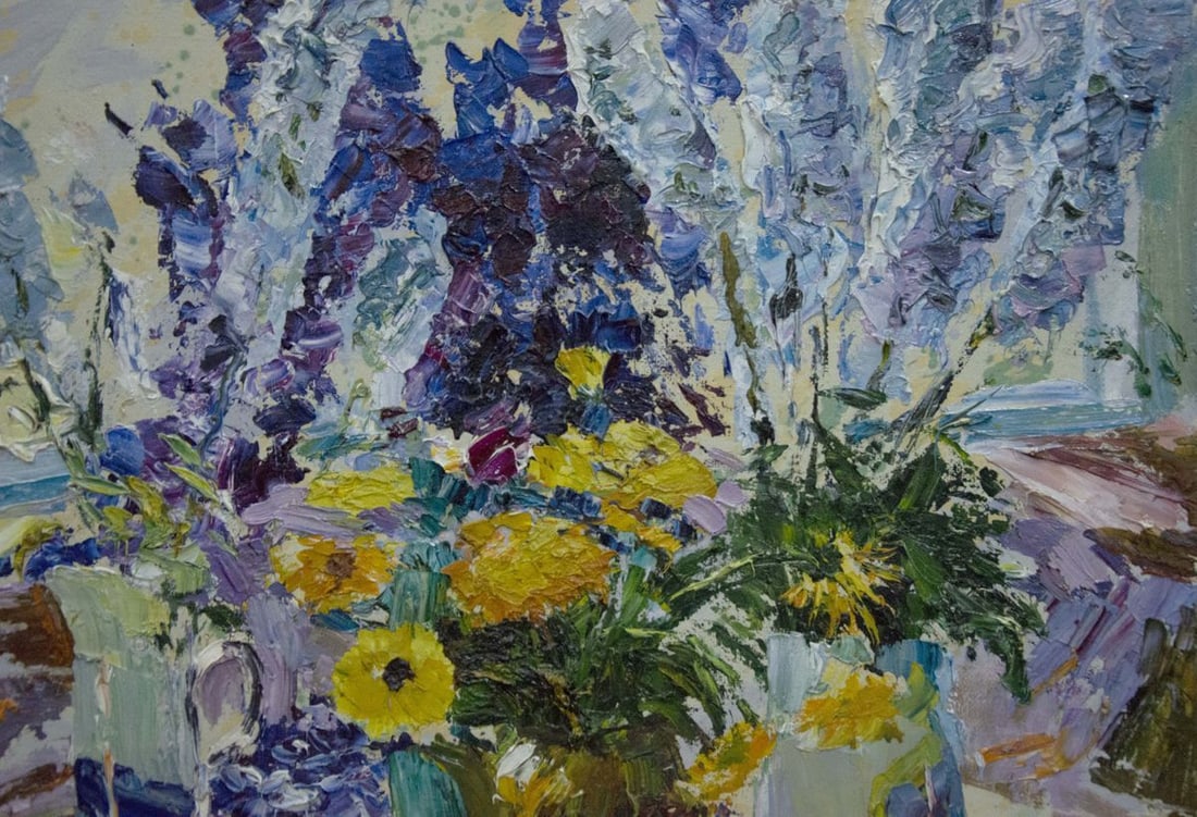 Oil painting Flowers Shapovalov Sergey Gavrilovich - 3
