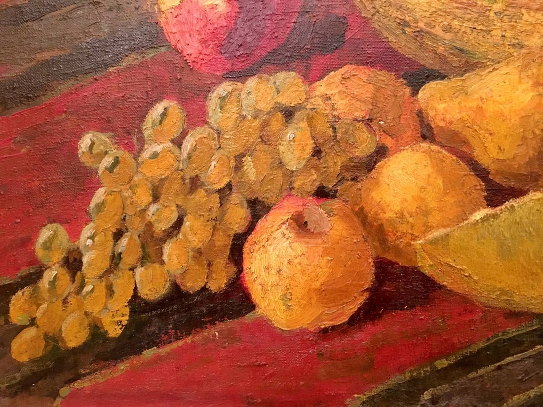 Oil painting Still life with melon - 2