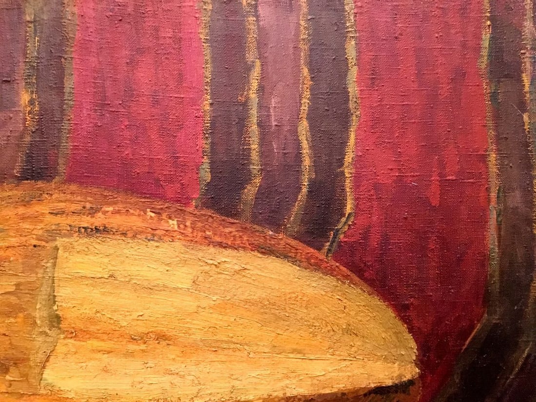 Oil painting Still life with melon - 8