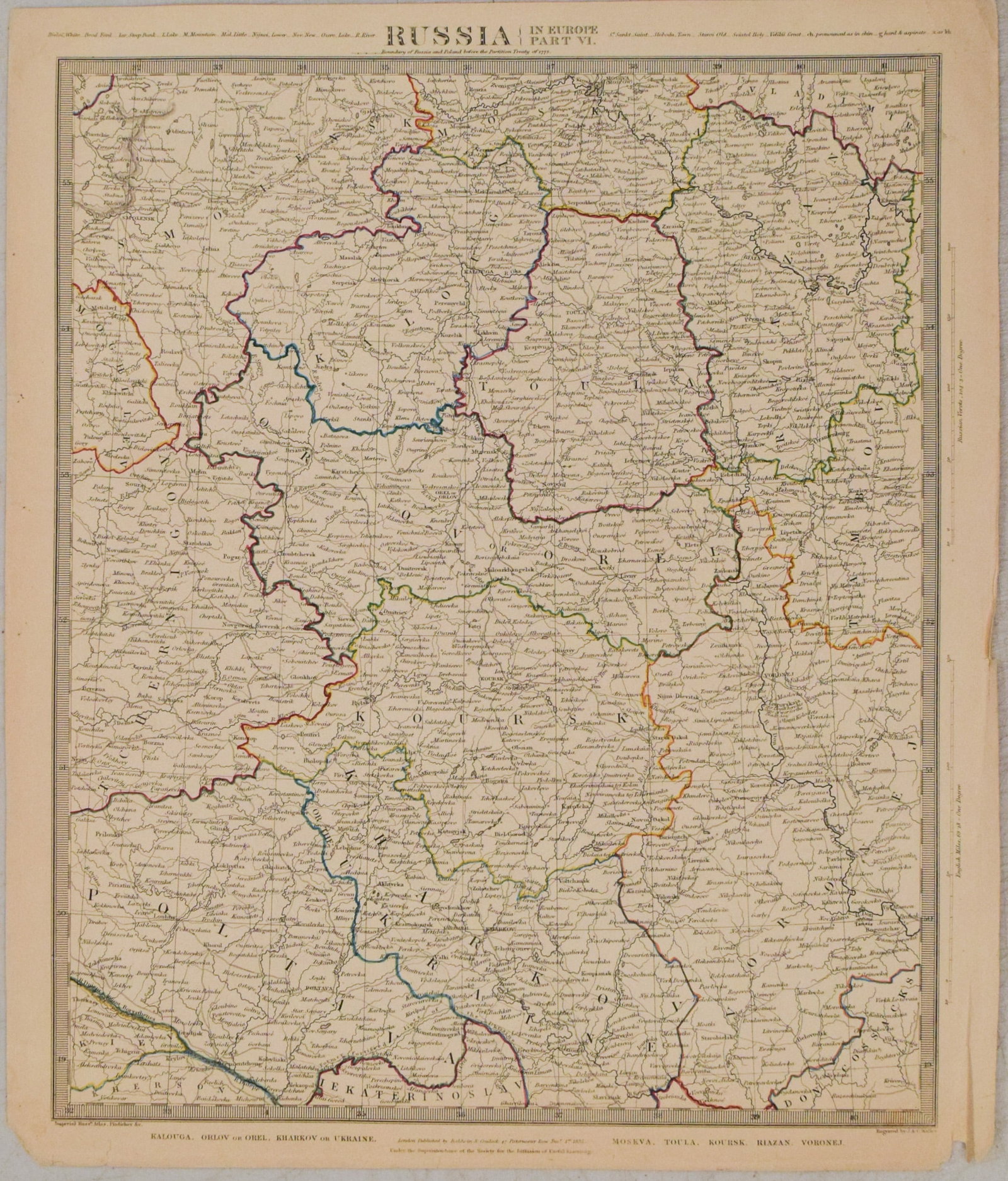 1835 SDUK Map of Southern European Russia -- Russia in Europe Part VI (1 of 1)