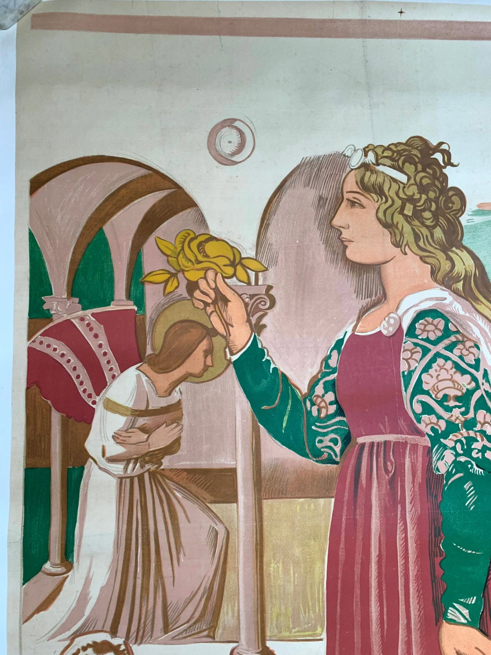 L'Art Italien - Art by Maurice Denis (1935) 45.5"X62" French Exhibition Poster LB - 2