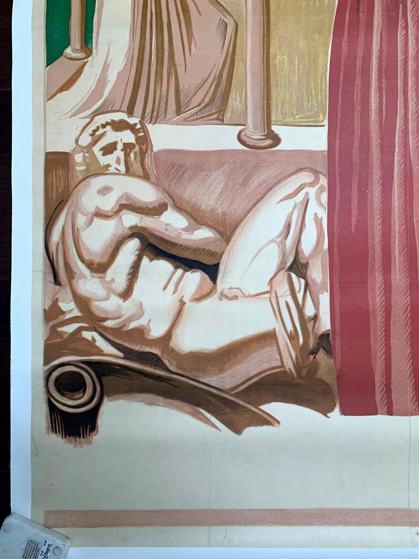 L'Art Italien - Art by Maurice Denis (1935) 45.5"X62" French Exhibition Poster LB - 5