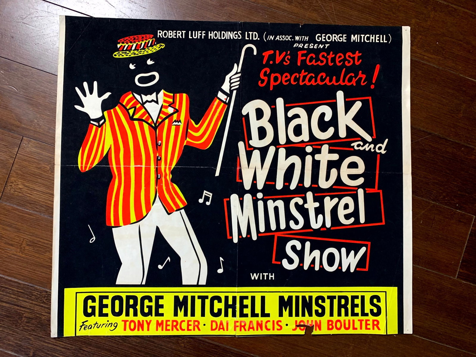 The Black and White Minstrel Show (1958) 20"x17.75" UK Variety Show Poster (1 of 1)