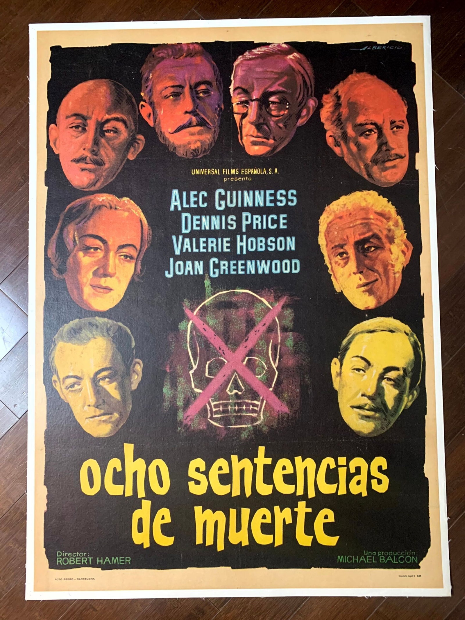 Kind Hearts and Coronets (1949) 27.5"x39" Spanish Movie Poster LB (1 of 3)