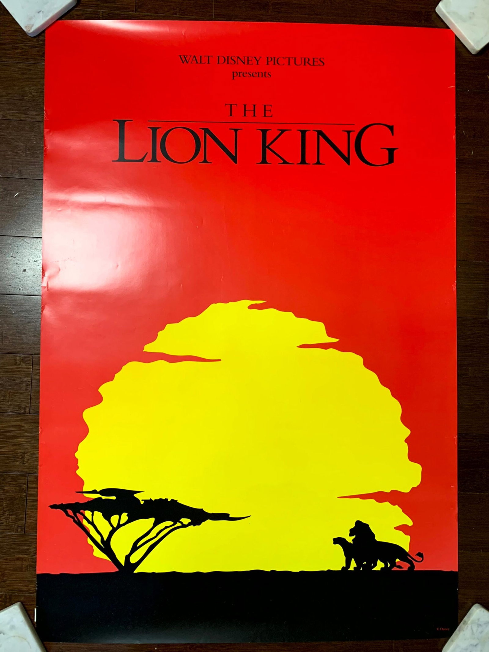 Lion King International Advance - Rare Style (1994) US One Sheet Movie Poster (1 of 2)
