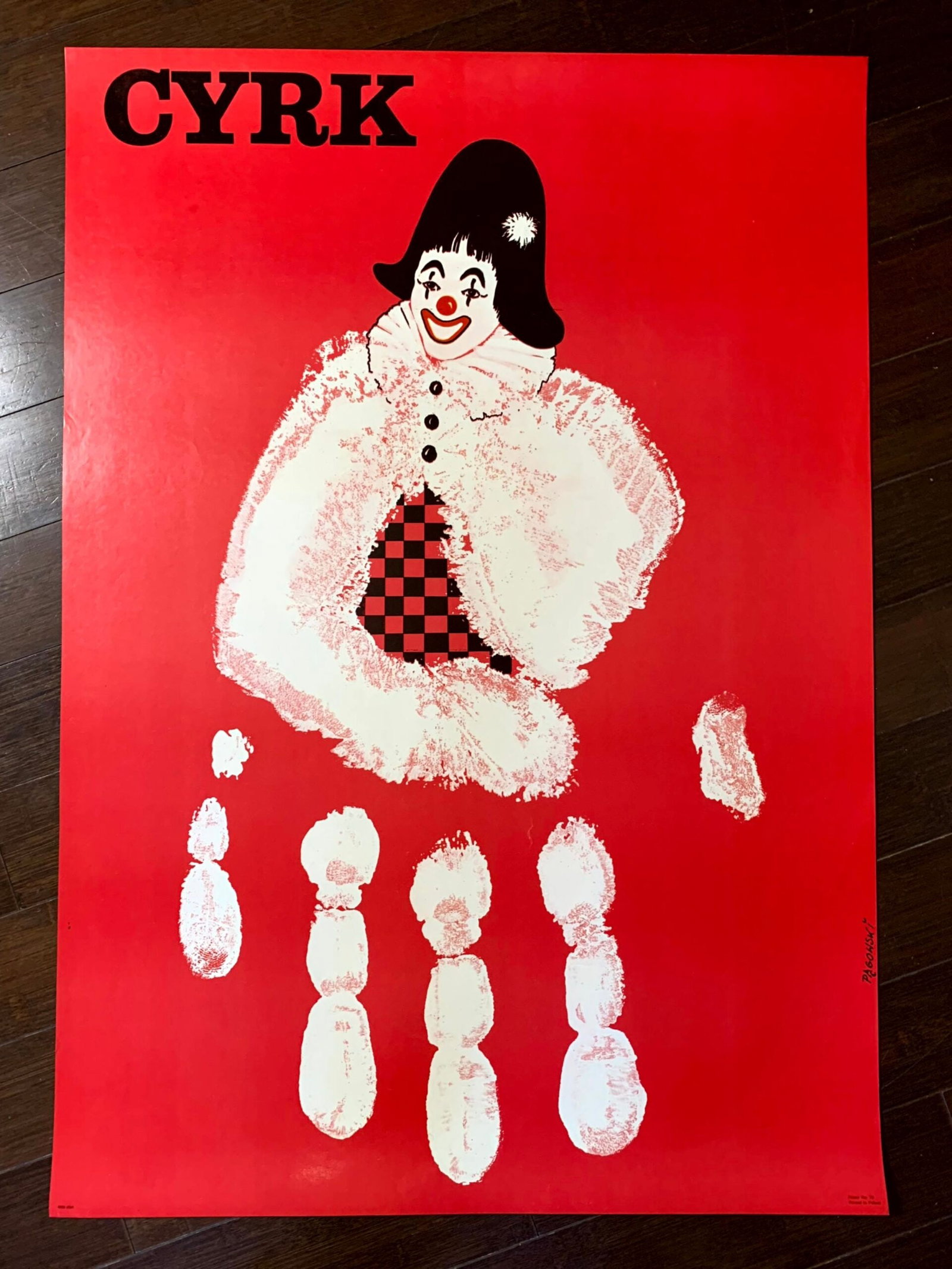 Circus Clown Bundle x5 - Art Pagowski (1978) 26.5"x38.5" Polish Circus Posters - 4