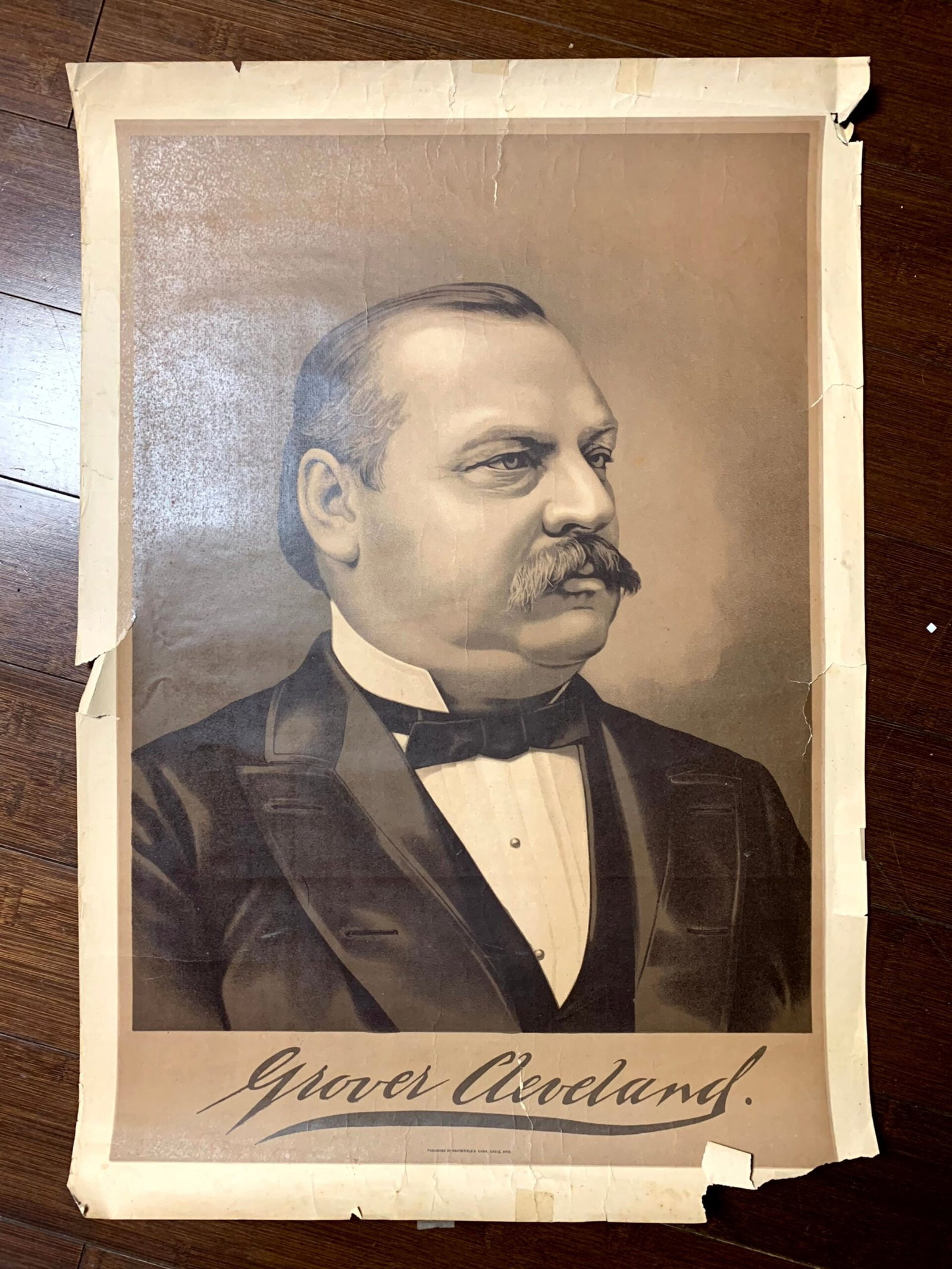 Presidential Portrait Bundle x6 - Roosevelt & More (1937) 12.25"x17.5" US Presidential Lithograph - 4