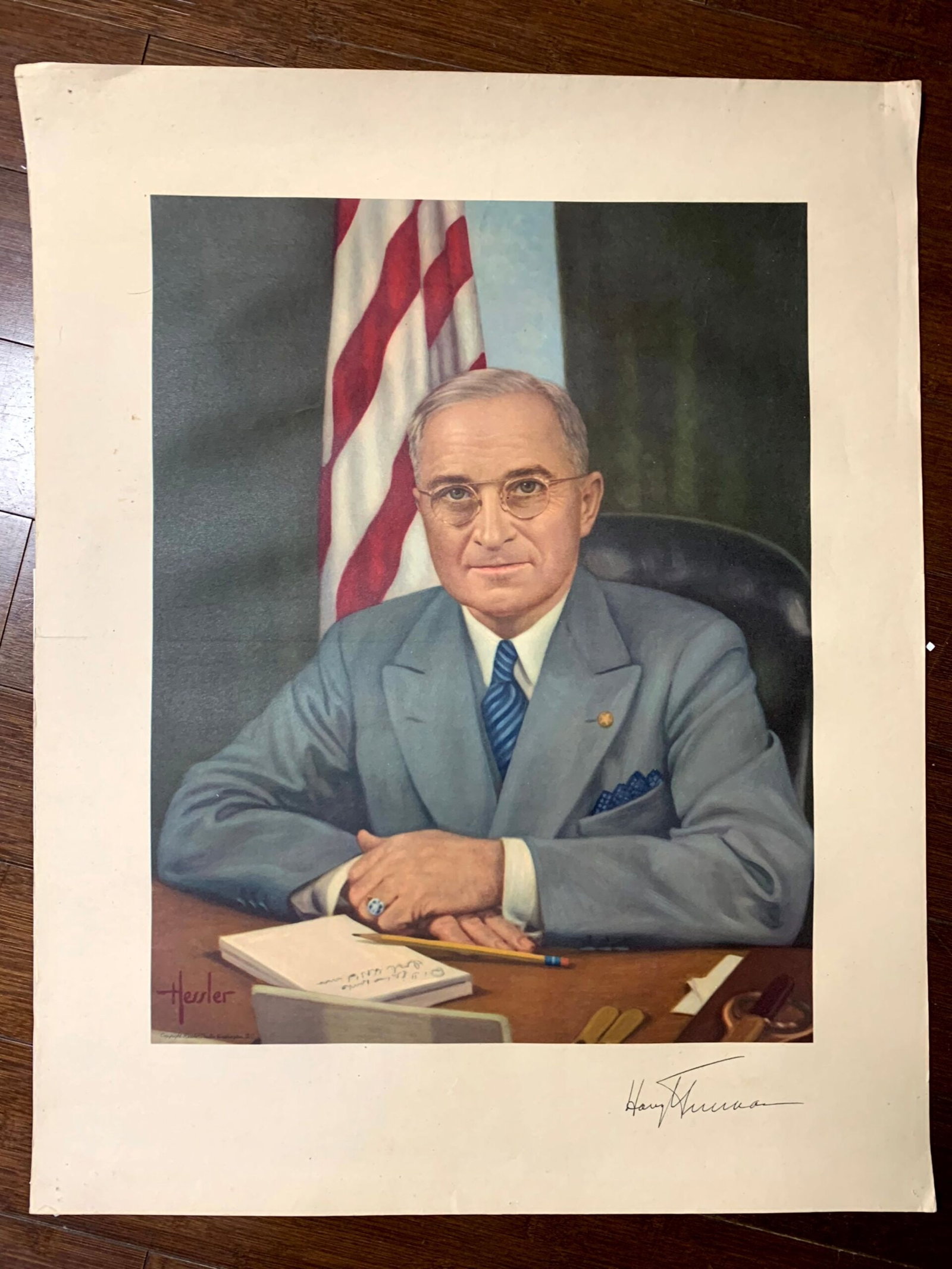 Presidential Portrait Bundle x6 - Roosevelt & More (1937) 12.25"x17.5" US Presidential Lithograph - 5
