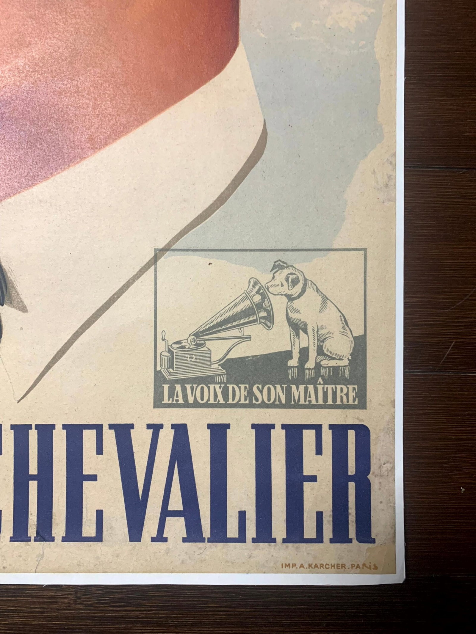 Maurice Chevalier - Art by Andre (1941) 15"x22.5" French Movie Star Poster LB - 2