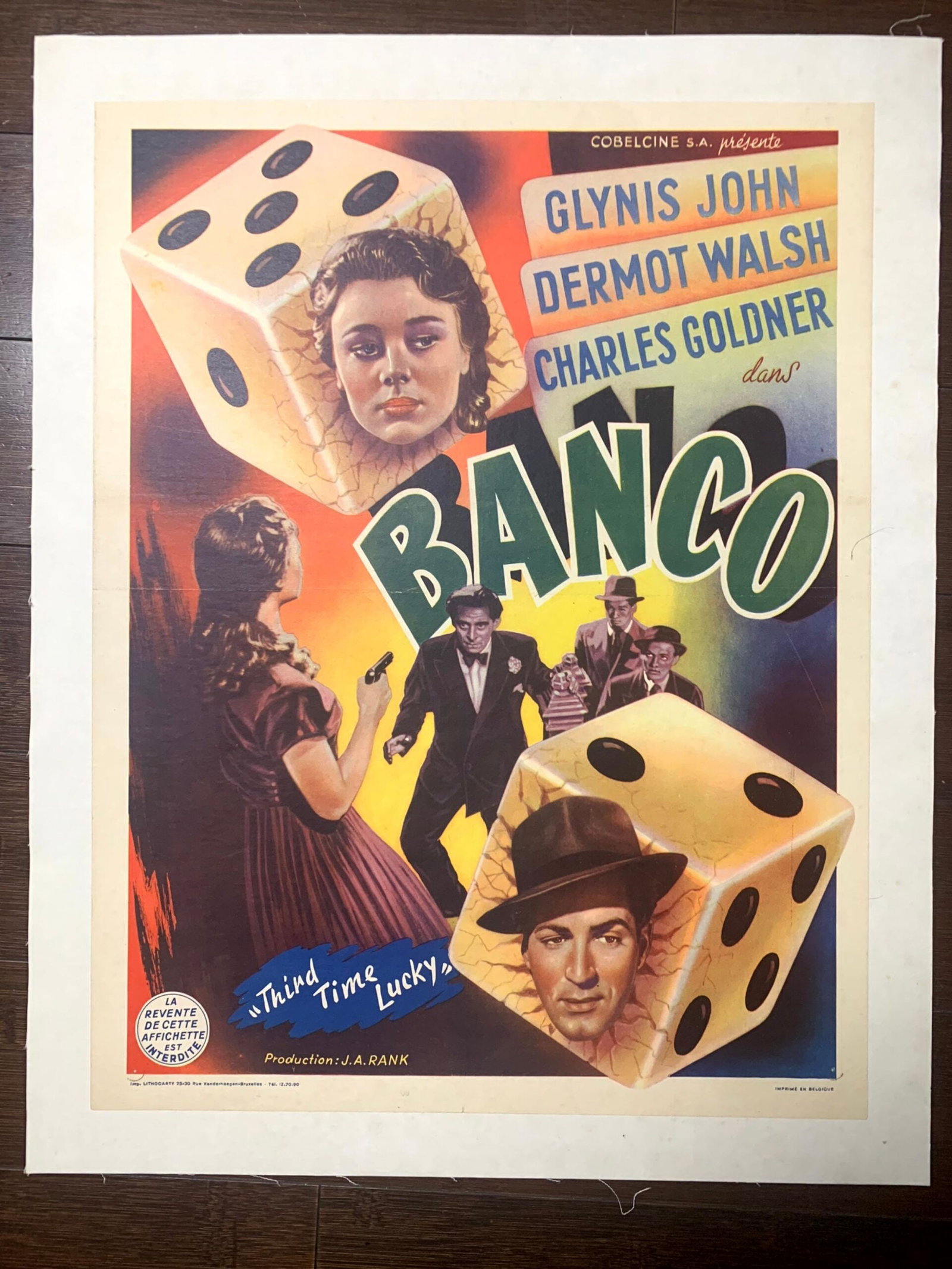 Belgian Bundle x3 (1940's) 14.25"x18" Belgian Movie Posters LB (1 of 3)