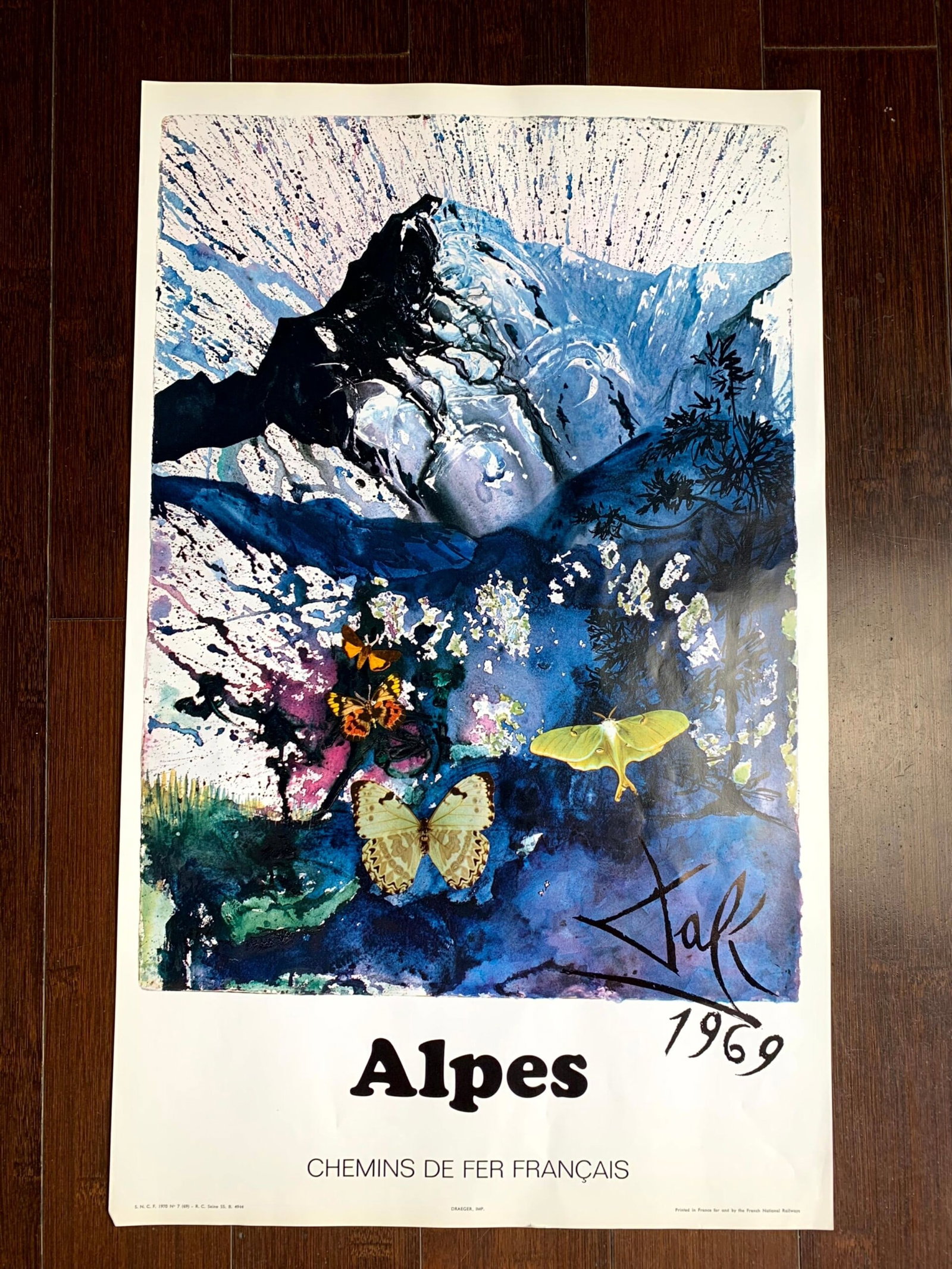 Dali Portfilio x6 French Railroads (1969) 14.6x24 French Travel Posters (1 of 9)
