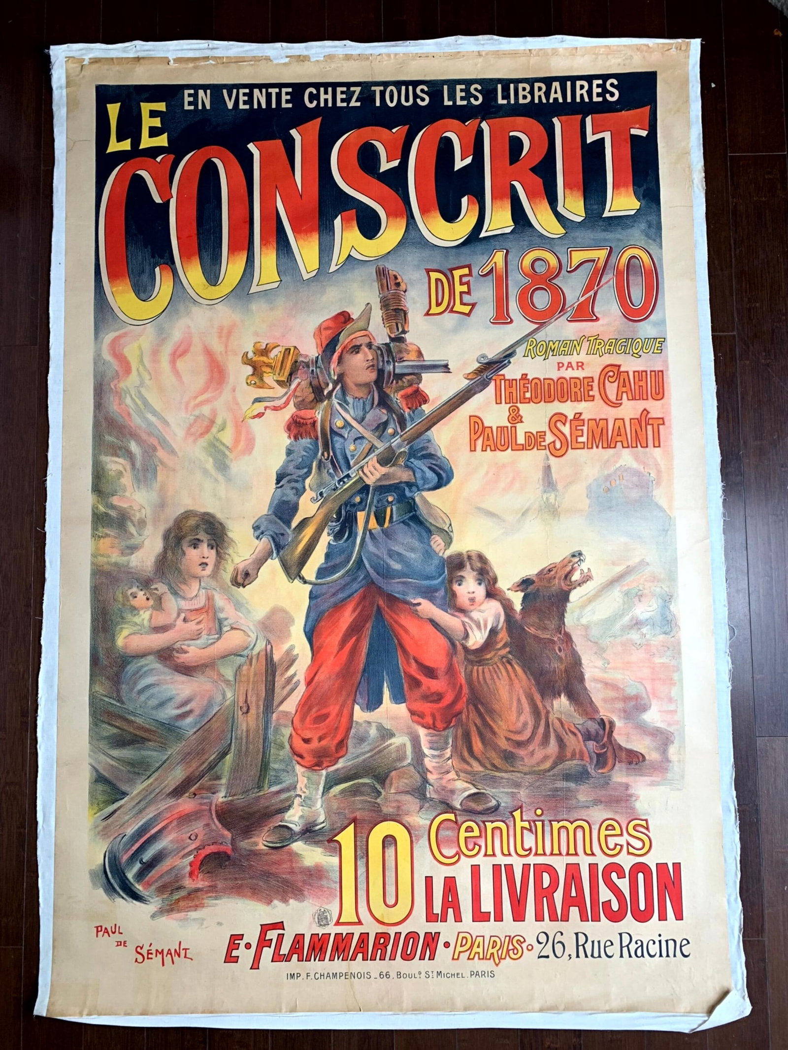 Conscrit de 1870 - Art Paul de Semant (1900) 41x61 French Litho Franco Prussian War (1 of 6)