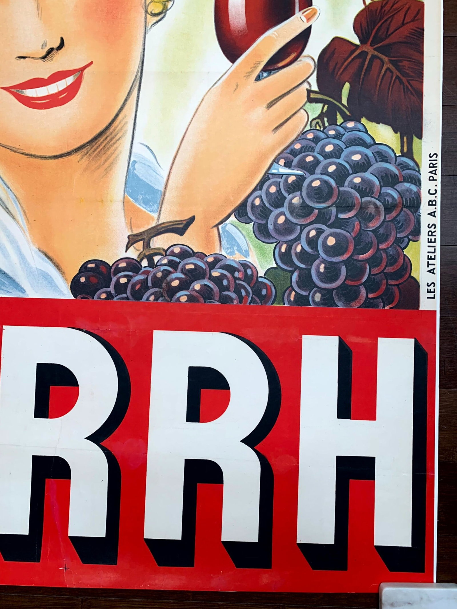 Byrrh - Art by Raoul Auger (1933) 37.5x45.75 French Litho Poster LB - 4