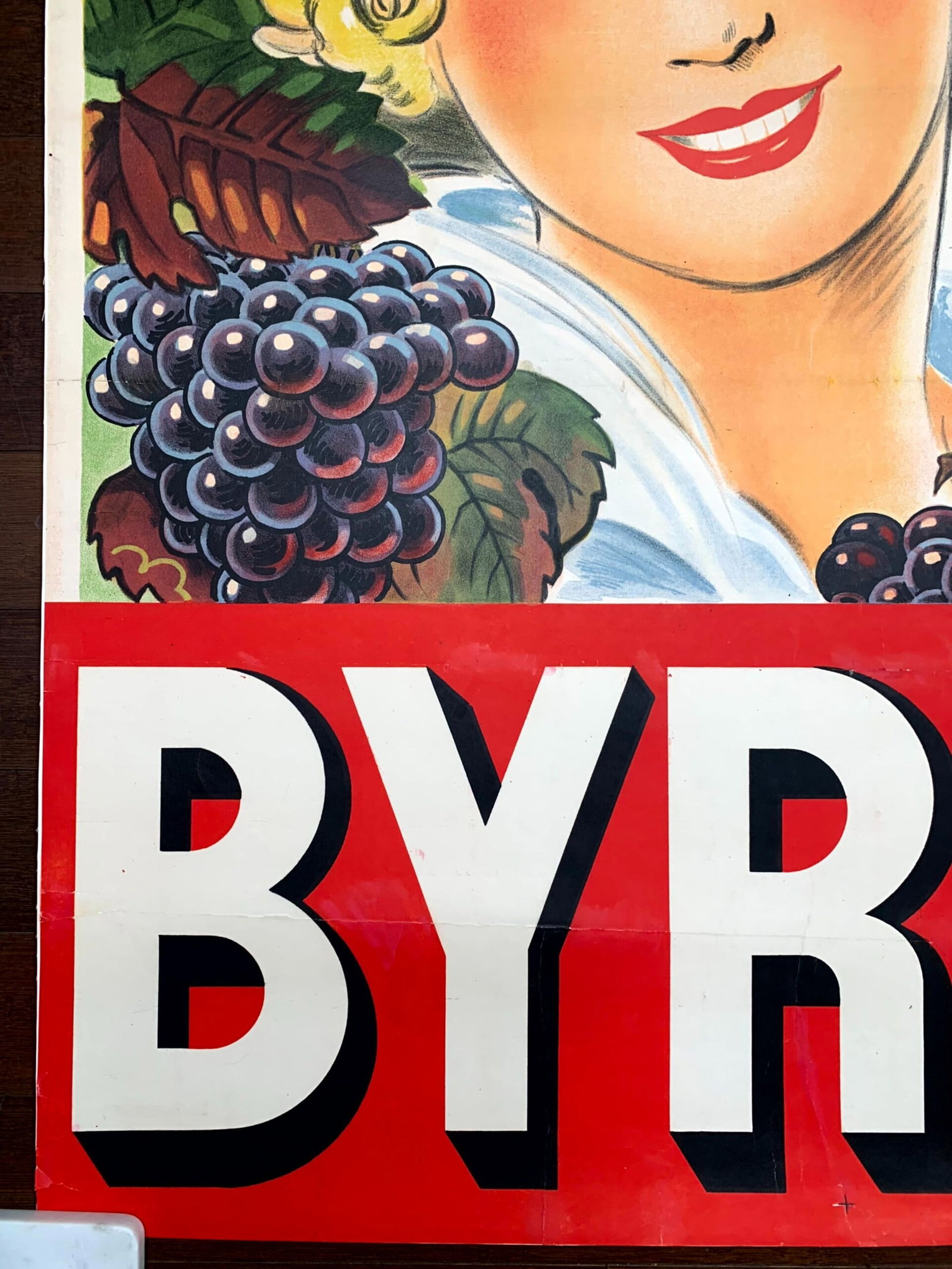 Byrrh - Art by Raoul Auger (1933) 37.5x45.75 French Litho Poster LB - 5