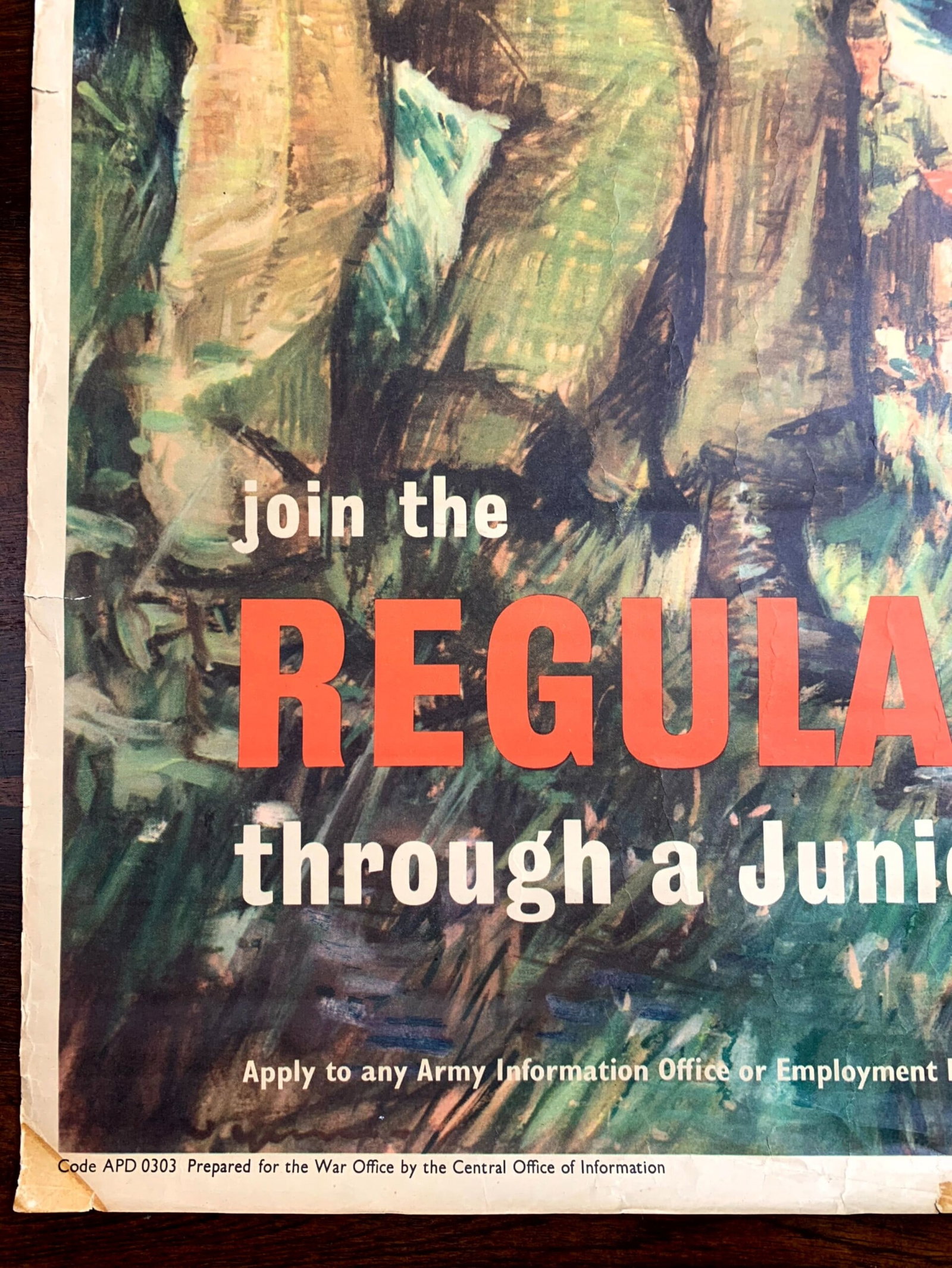 Join The Regular Army - Art by John Worsley (1959) 20x30" UK Recruitment Poster - 5