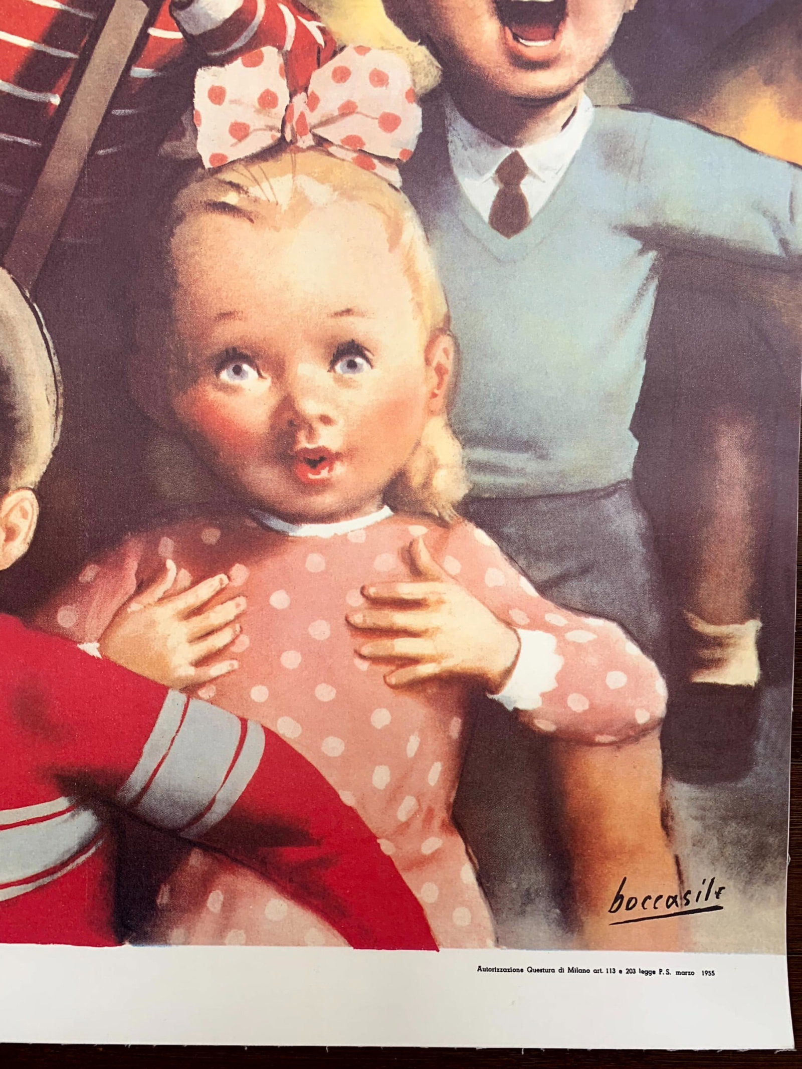 Vogliamo Il Formaggino - Art Boccasile (1955) 27x39 Italian Advertising Poster LB - 4