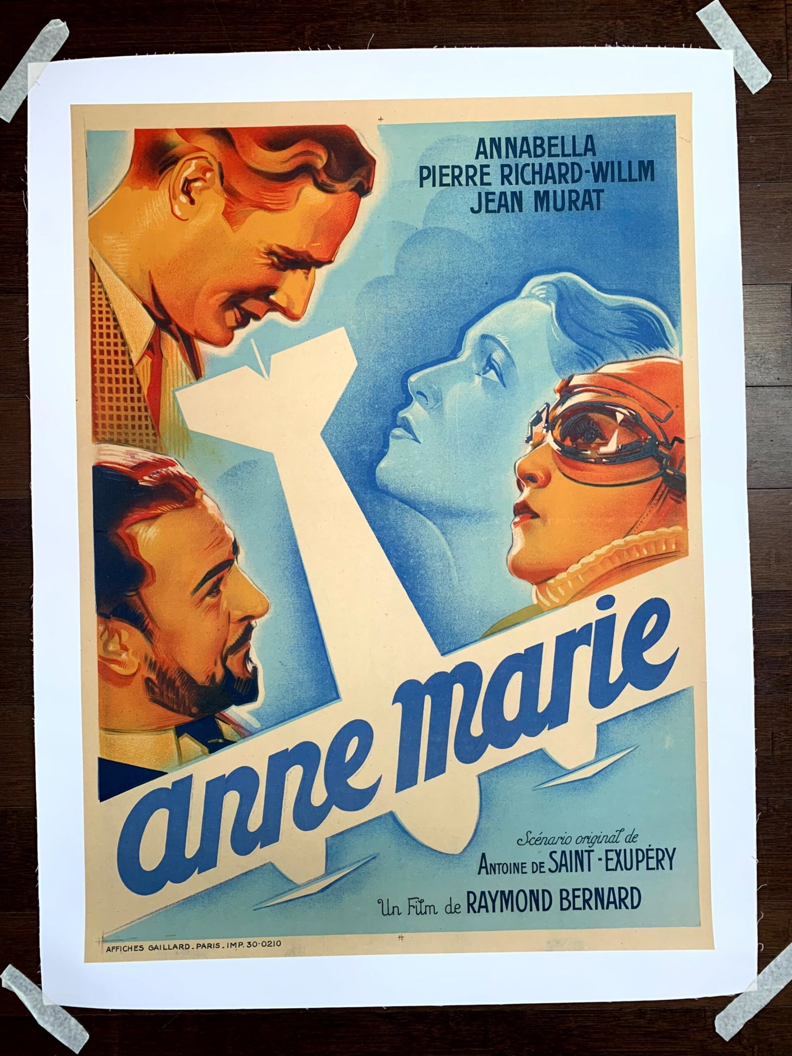Anne Marie - Raymond Bernard (1936) 23x31.5 French Movie Poster LB: Title: Anne Marie - Raymond Bernard (1936) 23x31.5 French Movie Poster LB Description: Anne Marie - Raymond Bernard (1936) 23x31.5 French Movie Poster LB Please refer to the attached photos to determi