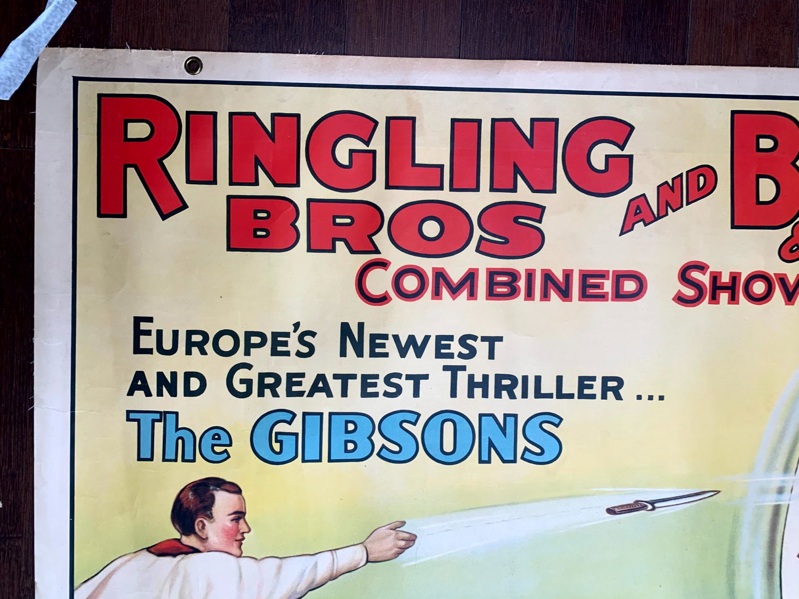 Ringling Bros and Barnum Circus - The Gibsons (1920's) 28x41 US Circus Poster Banner - 2